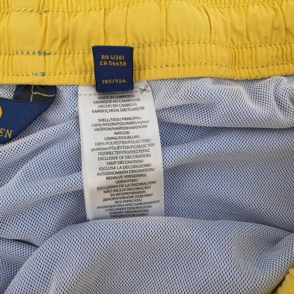 Polo Ralph Lauren Swim Trunks Mens XL Heritage Nylon Classic Blue Beachwear